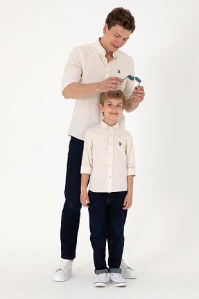 پیراهن مشکی مردانه یقه پیراهنی U.S. Polo Assn. - کد 904538114