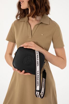 کیف دوشی مشکی زنانه چرم مصنوعی U.S. Polo Assn. - کد 905166175