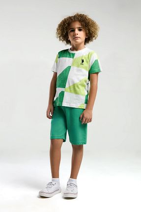 ست لباس راحتی سبز بچه گانه طرح دار U.S. Polo Assn. - کد 927807590