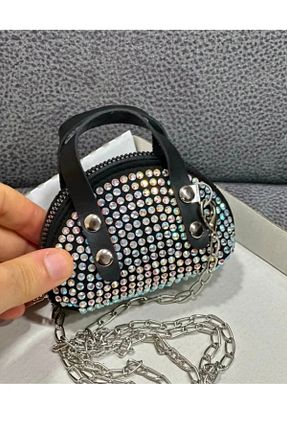 کیف دوشی مشکی زنانه چرم مصنوعی Merdiven6 - کد 89625661