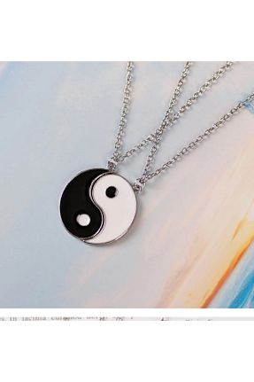 گردنبند جواهر مشکی زنانه روکش نقره İYİ MODA - کد 794919931