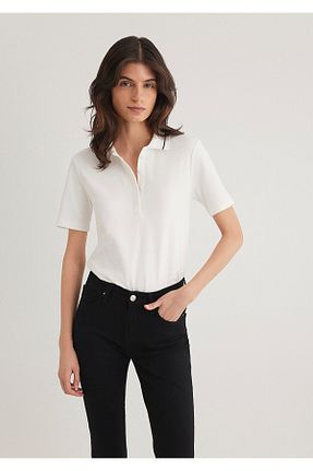 تیشرت نباتی زنانه یقه پولو Mavi - کد 903166956