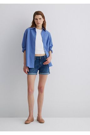 شلوارک و برمودا آبی زنانه Straight Mavi - کد 936178855
