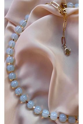گردنبند استیل ( فولاد ) نارنجی زنانه استیل (فولاد) sanghatelier - کد 923889073