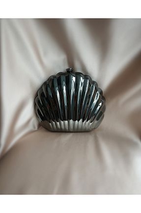 کیف پورتفوی و کلاچ طوسی زنانه پارچه ای Gül karatekin gk - کد 943525171