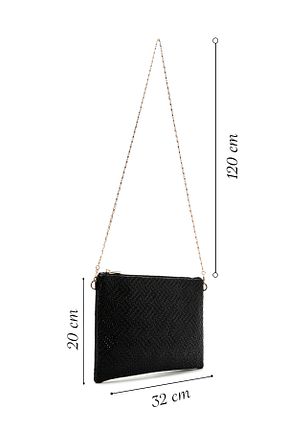 کیف پورتفوی و کلاچ مشکی زنانه چرم مصنوعی Derimod - کد 896432340