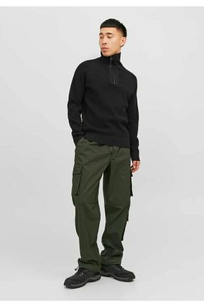شلوار اسپرت خاکی مردانه پنبه ای Jack & Jones - کد 771513340