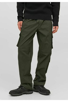 شلوار اسپرت خاکی مردانه پنبه ای Jack & Jones - کد 771513340