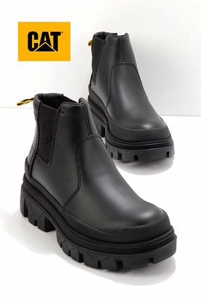 بوت / نیم بوت مشکی زنانه چرم خالص Caterpillar - کد 769143337