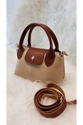کیف دوشی قهوه ای زنانه چرم مصنوعی Home - کد 857948212