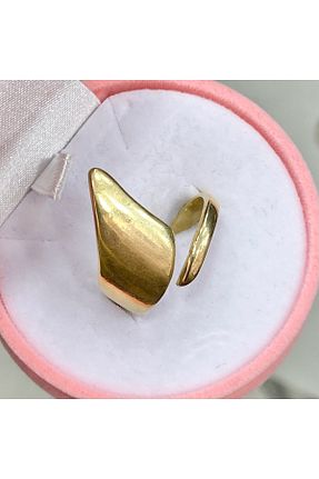 انگشتر استیل (فولاد) طلائی زنانه استیل (فولاد) Neri Accessories - کد 929865126