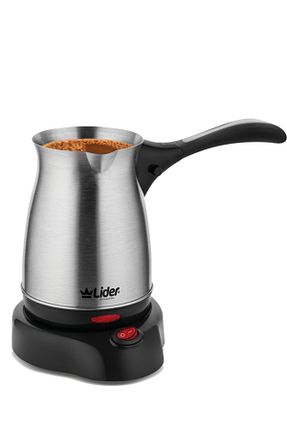 قهوه جوش طوسی استیل (فولاد) Lider - کد 798156539