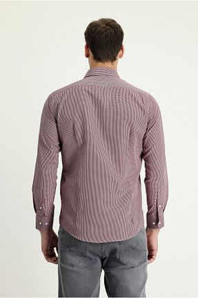 پیراهن زرشکی مردانه اسلیم فیت Kiğılı - کد 709663980