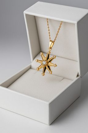 گردنبند استیل ( فولاد ) زرد زنانه استیل (فولاد) glanssieraad - کد 943897305