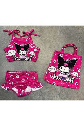 ست بیکینی صورتی بچه گانه پارچه ARBİ kids - کد 942480506