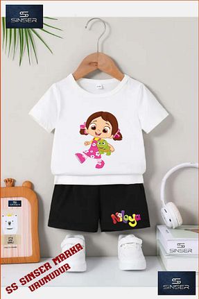ست بالاتنه و پائین تنه سفید بچه گانه بافت SS SİNSER - کد 943648851