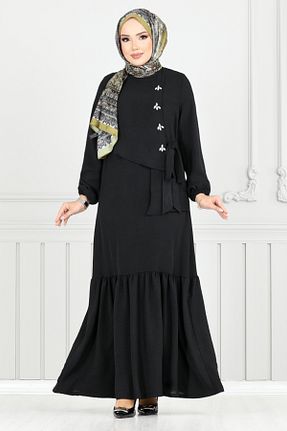 لباس حجاب مشکی زنانه رگولار ModaMerve - کد 942520542