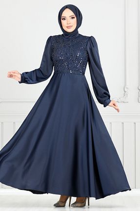 لباس مجلسی حجاب رنگی زنانه یقه ایستاده ModaMerve - کد 942495086
