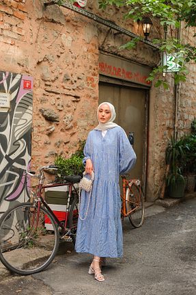 لباس آبی زنانه بافتنی LOCCO - کد 942523872