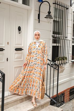 لباس حجاب نارنجی زنانه رگولار LOCCO - کد 942588401