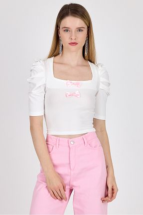 تیشرت رنگی زنانه کراپ Rays - کد 942688040