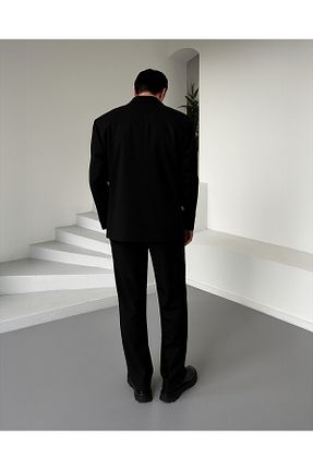 کت و شلوار مشکی مردانه یقه کتی NO1 KONSEPT - کد 942692751