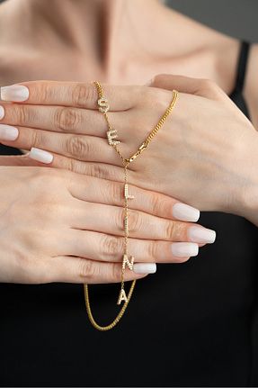 گردنبند نقره زرد زنانه 925 عیار Silvano Jewelry - کد 942698950