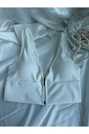 نیم تنه اسپرت سفید زنانه لیکرا Es Sport - کد 942931914