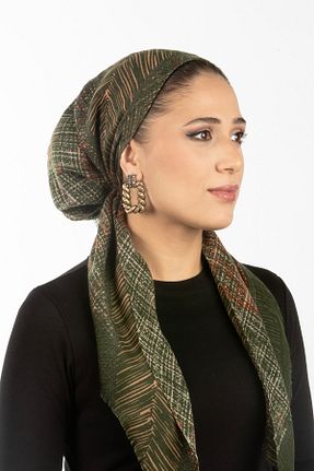 شال سبز زنانه پلی استر safura - کد 943614381