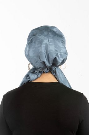 شال آبی زنانه پلی استر safura - کد 943614149