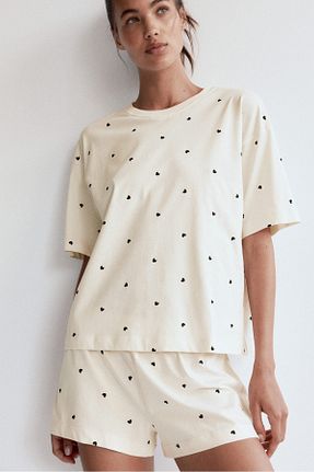 ست لباس راحتی زنانه چاپی H&M - کد 942948756