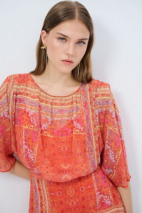 لباس نارنجی زنانه بافتنی adL - کد 942967386