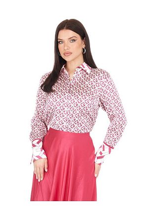 پیراهن صورتی زنانه اسلیم Guess - کد 944989130