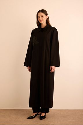 کلاه و ابایا مشکی زنانه مخلوط پلی استر Aker - کد 942967702