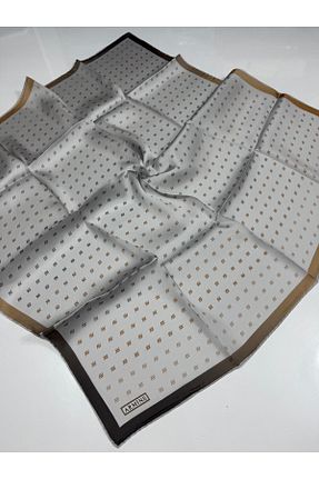 روسری سفید کرپ ساتن ابریشم Armine - کد 854057580