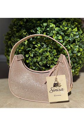 کیف دستی صورتی زنانه ابعاد کوچک SİNİSA BAG - کد 943009242