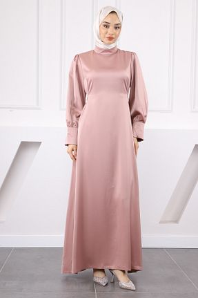 لباس حجاب صورتی زنانه رگولار İmajButik - کد 943023917