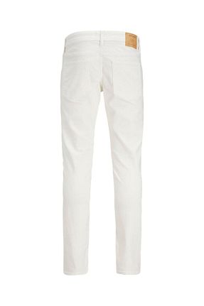 شلوار جین سفید مردانه پاچه تنگ Jack & Jones - کد 886399446