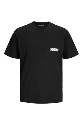 تیشرت اسپرت مشکی مردانه %100 پنبه Jack & Jones - کد 943157344