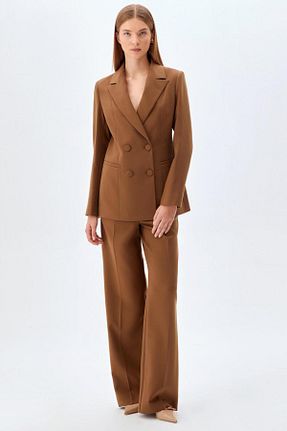 کت و شلوار قهوه ای زنانه رگولار NAGRADA - کد 943711298