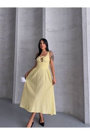 لباس زرد زنانه بافتنی ILLE - کد 943369828