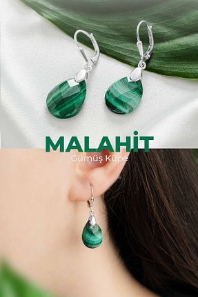گوشواره نقره سبز زنانه 925 عیار luxtone - کد 943476584