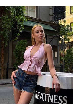بلوز صورتی زنانه ساده MetuCA - کد 943484069