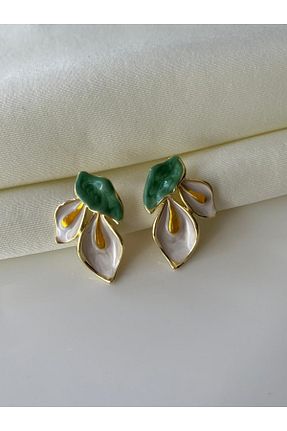 گوشواره جواهر طوسی فلزی Nilsu Jewellery Accessory - کد 943524631