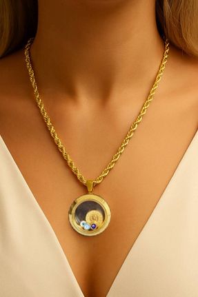 گردنبند استیل ( فولاد ) طلائی زنانه استیل (فولاد) Luna Barella - کد 943588440