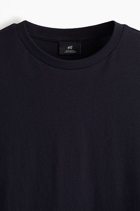 تیشرت سرمه ای مردانه رگولار H&M - کد 943584657