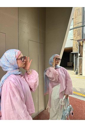 شال صورتی زنانه پنبه پلی استر İpekhan - کد 943610918