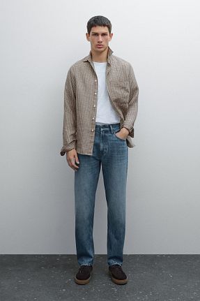 شلوار جین آبی مردانه پاچه ساده Massimo Dutti - کد 943631657
