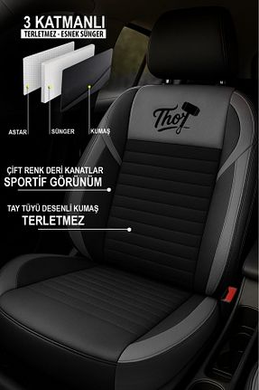 روکش صندلی خودرو طوسی GM-DESIGN - کد 943652368