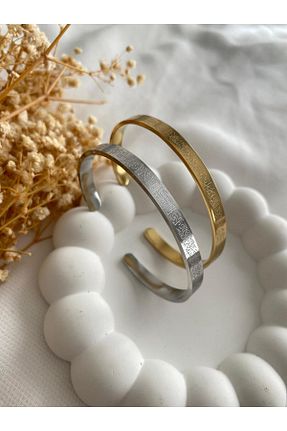 دستبند استیل (فولاد) متالیک زنانه استیل ضد زنگ saren aksesuar & takı - کد 943657529